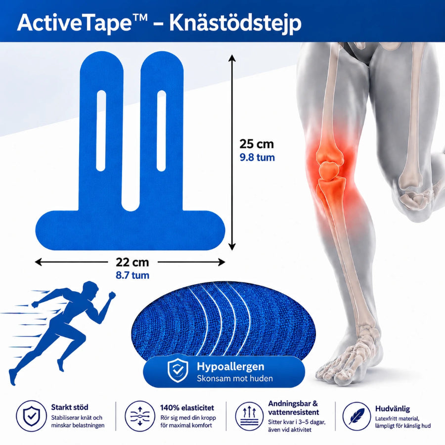 Romea ActiveTape™ - Stödjande Knätejp