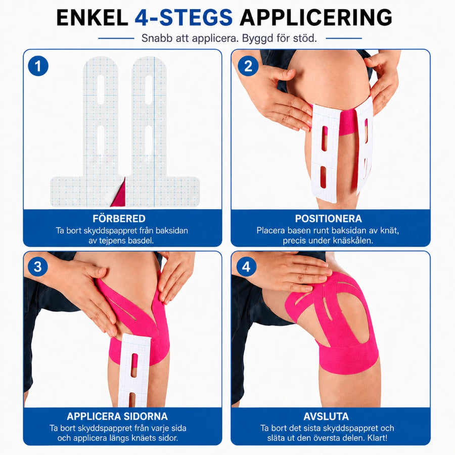 Romea ActiveTape™ - Stödjande Knätejp